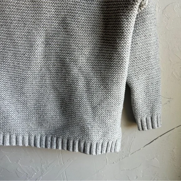 Marine Layer Remi Cozy Knit Wool Blend Mock Neck Sweater‎ Fishermen Knit Sz M - Picture 10 of 12